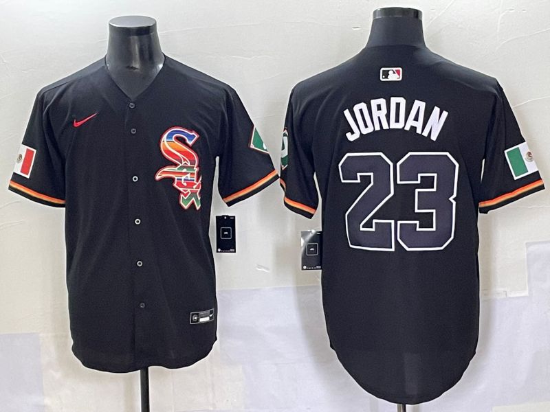Men 2025 Chicago White Sox #23 Jordan Black Game Nike MLB Jersey style 51